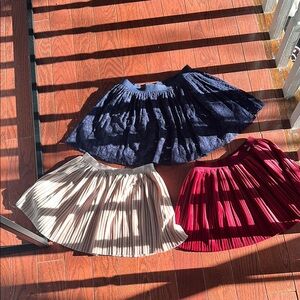 Elegant kids  Skirt Collection - Navy, pink and Burgundy
